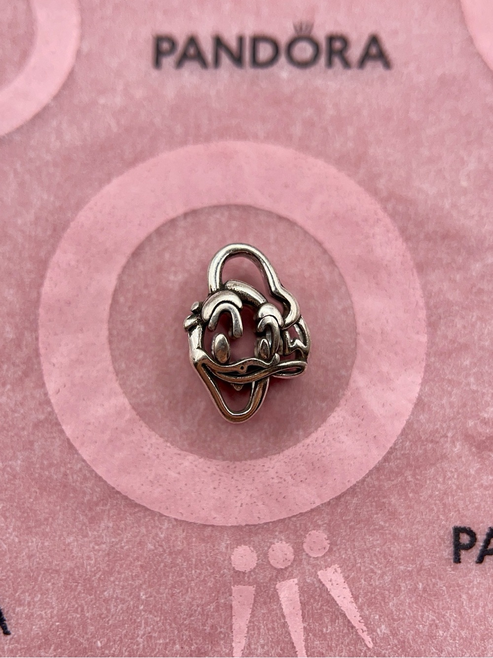 Pandora Disney Donald Duck Openwork Sterling Silver Charm - Picture 2 of 6